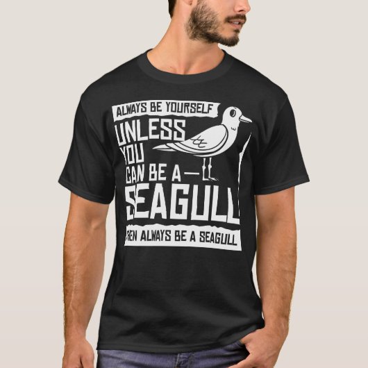 Seagull Seabird-Grubenvogel T-Shirt (Vorderseite)