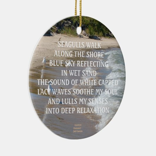 SEAGULL SHORNING ODER PENDANT KERAMIK ORNAMENT (Rechts)