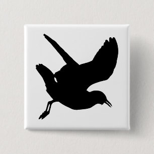 Seagull-Silhouette Button