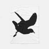 Seagull-Silhouette Fleecedecke (Vorderseite)