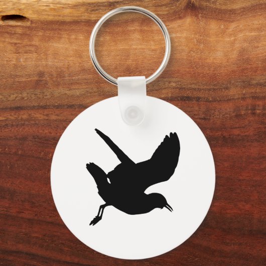 Seagull-Silhouette Schlüsselanhänger (Vorderseite)