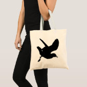 Seagull-Silhouette Tragetasche (Vorderseite (Produkt))