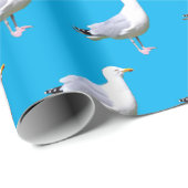 Seagull Stehend Blue Geschenkpapier (Rolleneckpunkt)