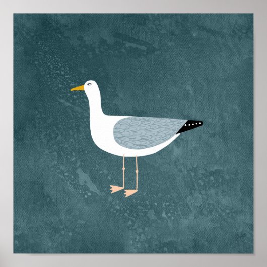 Seagull Stehend Poster (Vorne)