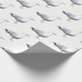 Seagull Stehend White Geschenkpapier (Ecke)