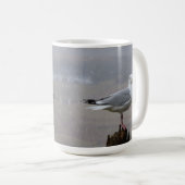 Seagull Stehender Schneefall Hinzufügen von Text-T Kaffeetasse (VorderseiteRechts)