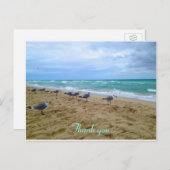 Seagull Strand vielen Dank Postcard Postkarte (Vorne/Hinten)