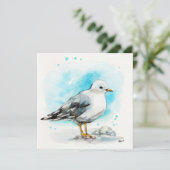 Seagull-Studie 1 Feiertagskarte (Stehend Vorderseite)