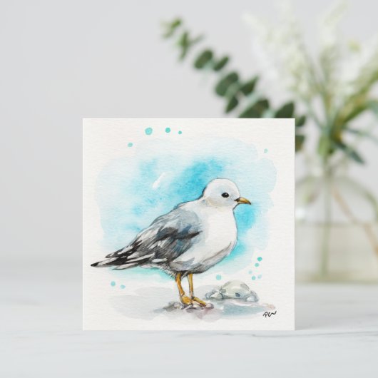 Seagull-Studie 1 Feiertagskarte (Stehend Vorderseite)