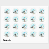 Seagull-Studie 1 Runder Aufkleber (Blatt)