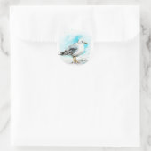 Seagull-Studie 1 Runder Aufkleber (Tasche)