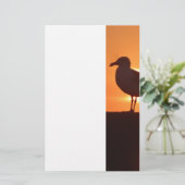 Seagull Sunset Briefpapier (Stehend Vorderseite)