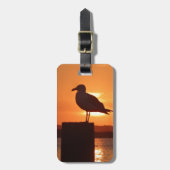 Seagull Sunset Gepäckanhänger (Vorderseite vertikal)
