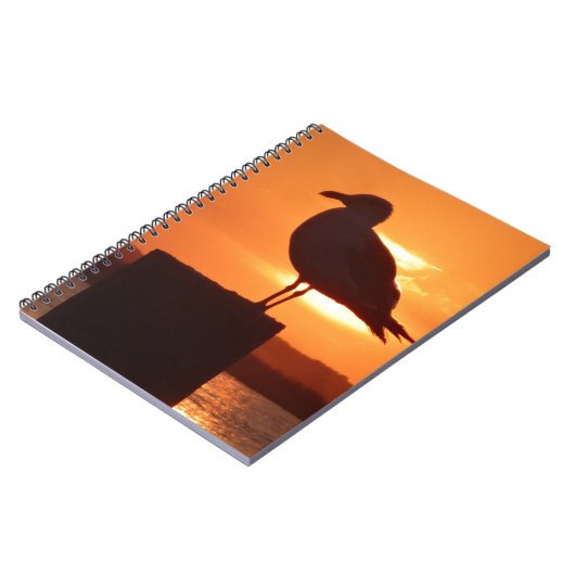 Seagull Sunset Notizblock (Linke Seite)