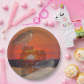 Seagull Sunset Pappteller (Party)