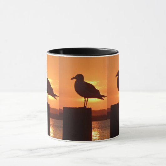 Seagull Sunset Tasse (Zentrum)