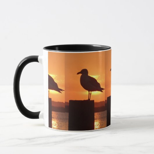 Seagull Sunset Tasse (Links)
