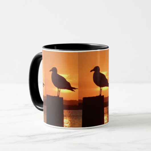 Seagull Sunset Tasse (Vorderseite Links)