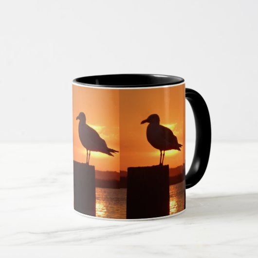 Seagull Sunset Tasse (VorderseiteRechts)