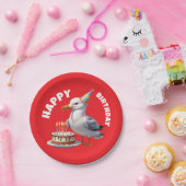 Seagull trägt Geburtstag, den Geburtstag Pappteller (Party)