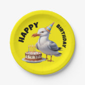 Seagull trägt Geburtstag, den Geburtstag Pappteller (Vorderseite)
