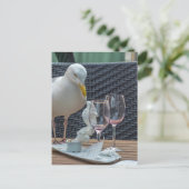 Seagull und leere Brillen Blick Postkarte (Stehend Vorderseite)