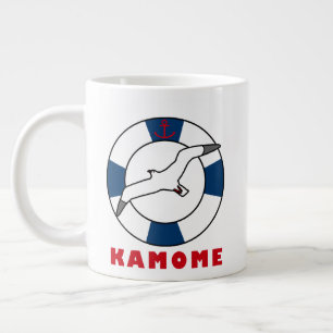 Seagull und Swim Ring Blue Jumbo-Tasse