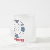 Seagull und Swim Ring Blue Mattglastasse (Vorderseite Links)