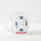 Seagull und Swim Ring Blue Mattglastasse (Links)