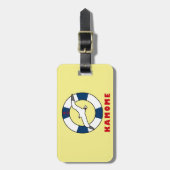 Seagull und Swim Ring Gepäckmarke Gepäckanhänger (Vorderseite vertikal)