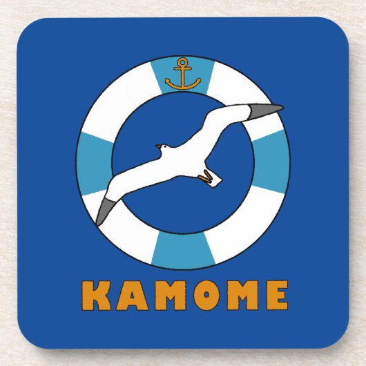Seagull und Swim Ring Getränkeuntersetzer (Vorderseite)