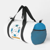 Seagull und Swim Ring Light Blue Duffle Bag (Rechte Ecke)