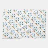 Seagull und Swim Ring Light Blue Geschirrtuch (Horizontal)