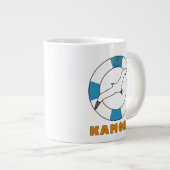 Seagull und Swim Ring Light Blue Jumbo-Tasse (Vorderseite Rechts)
