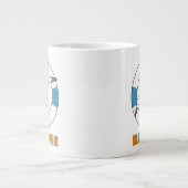 Seagull und Swim Ring Light Blue Jumbo-Tasse (Vorderseite)
