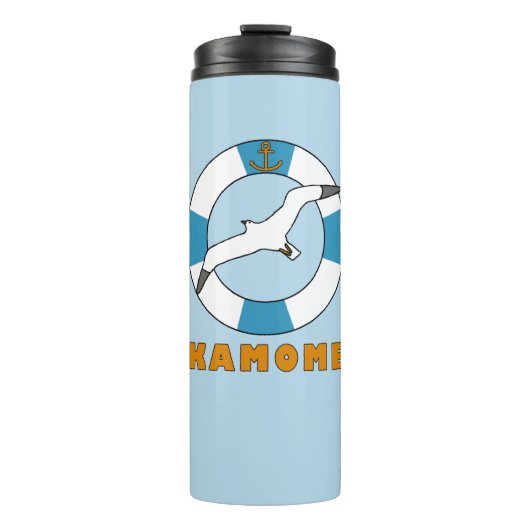 Seagull und Swim Ring Light Blue Thermosbecher (Vorderseite)