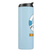 Seagull und Swim Ring Light Blue Thermosbecher (Nach links gedreht)