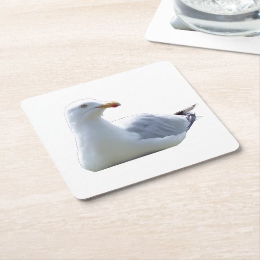 Seagull-Untersetzer Rechteckiger Pappuntersetzer (angewinkelt)