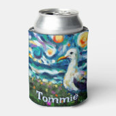 Seagull Van Gogh Style Beach Personalisiert Dosenkühler (Kanne Vorderseite)