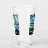 Seagull Van Gogh Style Beach Personalisiert Glas (Links)