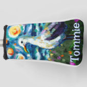 Seagull Van Gogh Style Beach Personalisiert Golf Headcover (Vorderseite)