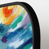 Seagull Van Gogh Style Beach Personalisiert Pickleball Schläger (Linke Seite)