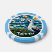 Seagull Van Gogh Style Beach Personalisiert Pokerchips (Einzeln)