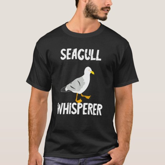 Seagull Whisperer Gull Beach Birds Hafen Albatro T-Shirt (Vorderseite)