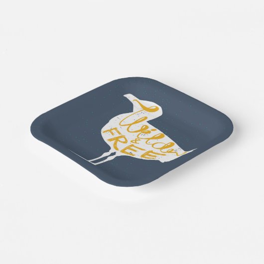 Seagull | Wild und frei Pappteller (Gewinkelt)