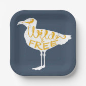 Seagull | Wild und frei Pappteller (Vorderseite)