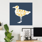 Seagull | Wild und frei Poster (Heimbüro)