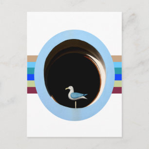 Seagull Window Postcard Postkarte