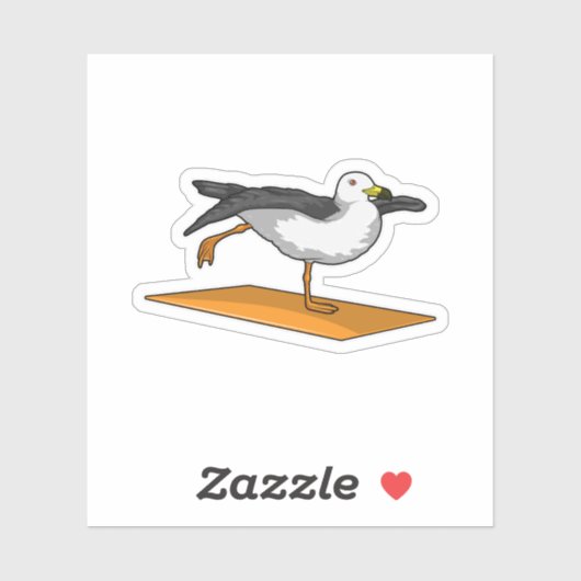 Seagull Yoga Mediation Fitness Aufkleber (Blatt)