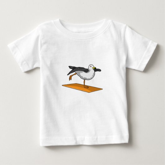 Seagull Yoga Mediation Fitness Baby T-shirt (Vorderseite)
